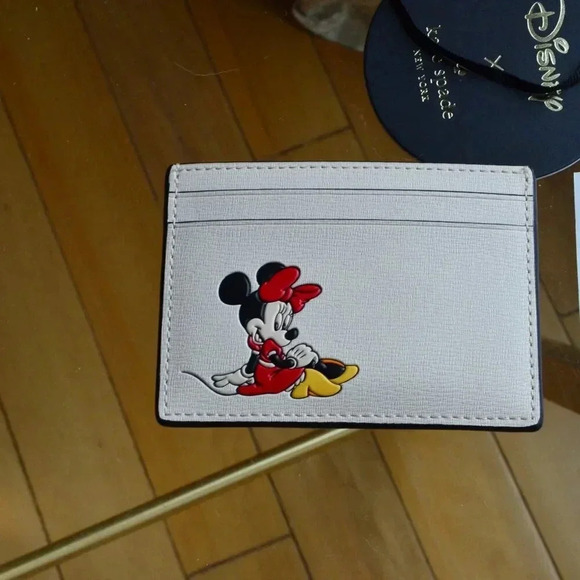 Kate Spade KI370 Disney X Kate Spade New York Minnie Small Slim Card Holder - Picture 2 of 5
